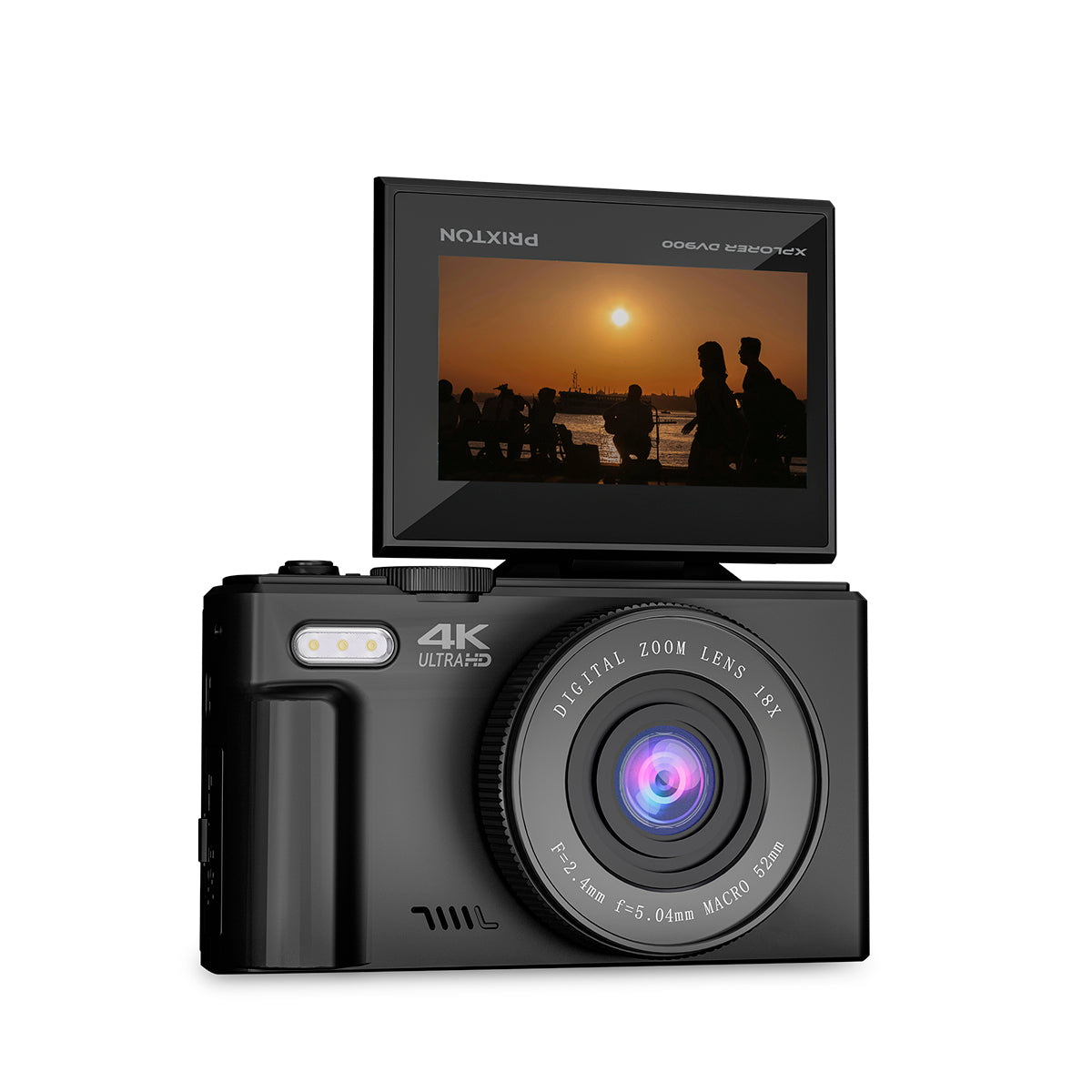 4K Digital Camera for Photography, 64MP Vlogging Camera for Youtube with 3" 180° Flip Screen, 16X Zoom Photo Camera and Shoot Camara with 32GB Micro SD Card for Teens Ages 8-18 Beginner